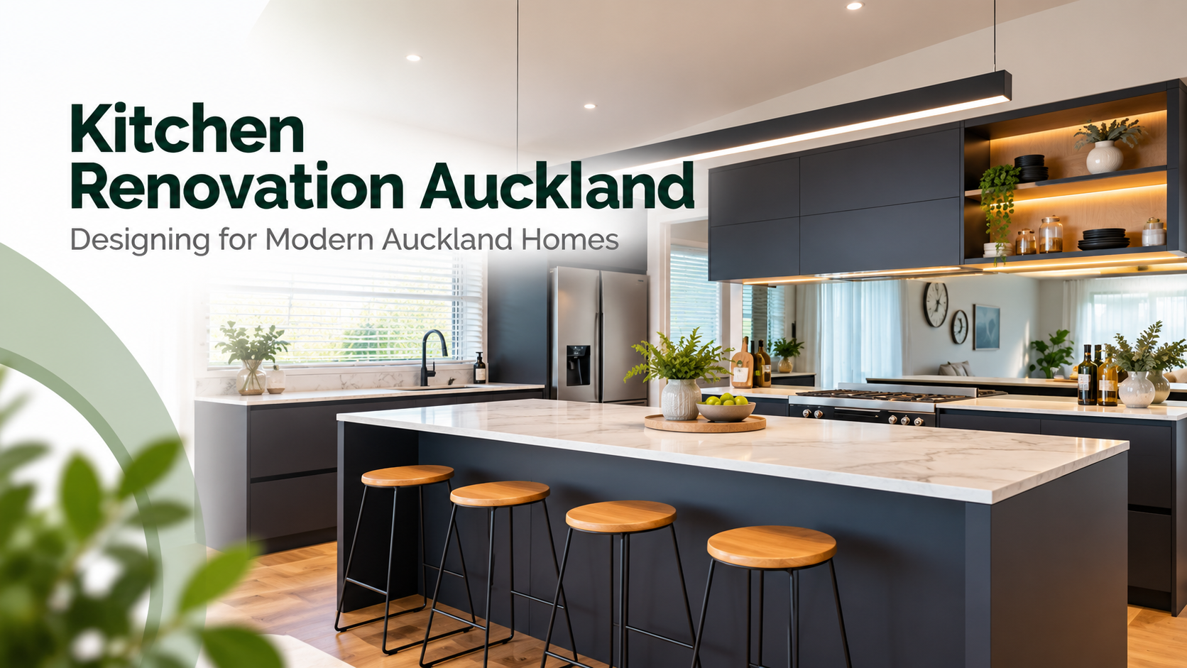 Kitchen renovation Auckland modern kitchen design with island and cabinetry